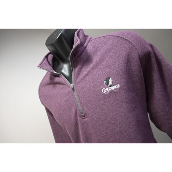 Dunning Performance 1/4 Zip Athletic Jacket Pullover Purple Mens Sz Large - Picture 1 of 10